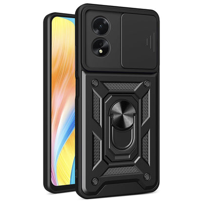 Custodia per Oppo A18 / A38, Techsuit, CamShield, Nera