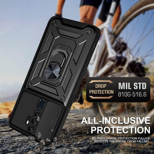 Coque pour Oppo A5 4G, Techsuit, CamShield, Noire