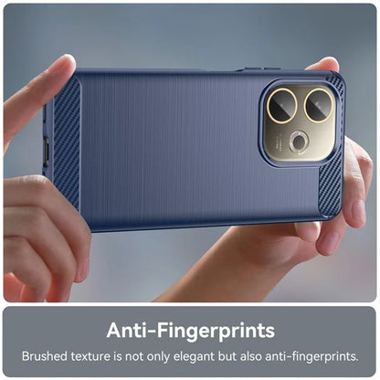 Coque pour Oppo A5 Pro 4G / A5 Pro, Techsuit, Carbone, Bleue