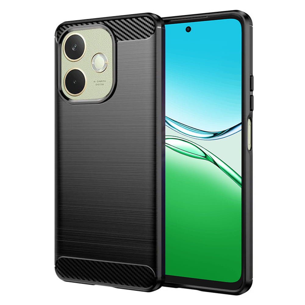 Custodia per Oppo A5 Pro 4G / A5 Pro, Techsuit, Carbonio, Nera