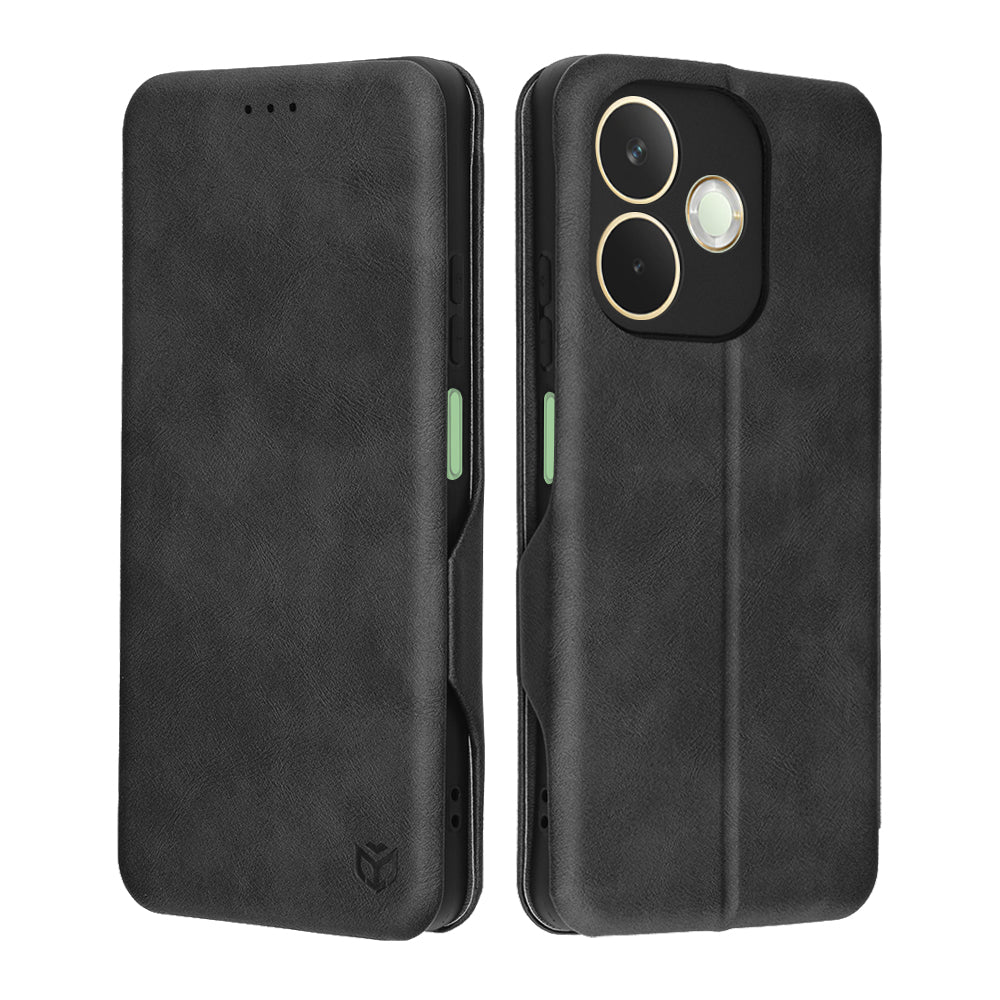 Custodia per Oppo A5 Pro 4G / A5 Pro, Techsuit, Safe Wallet Plus, Nera