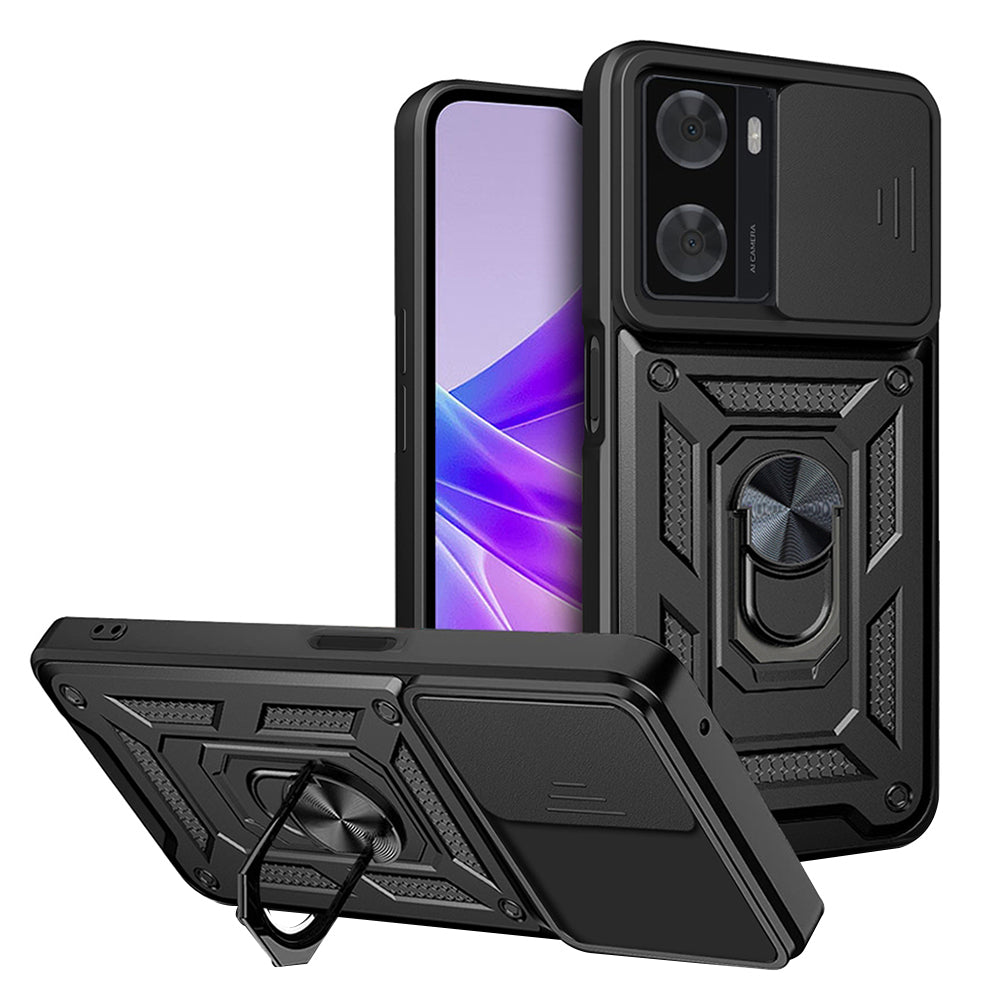 Custodia per Oppo A57 4G / A57s / Oneplus Nord N20 SE, Techsuit, CamShield, Nera