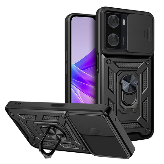 Custodia per Oppo A57 4G / A57s / Oneplus Nord N20 SE, Techsuit, CamShield, Nera