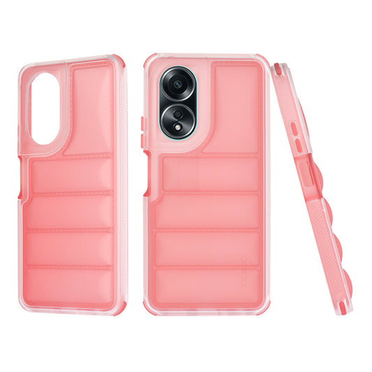 Custodia per Oppo A58 4G, Techsuit, Wave Shield, Rossa