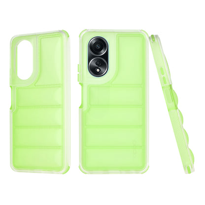 Coque pour Oppo A58 4G, Techsuit, Wave Shield, Vert