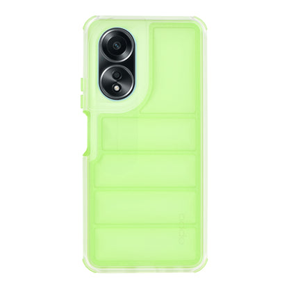 Coque pour Oppo A58 4G, Techsuit, Wave Shield, Vert