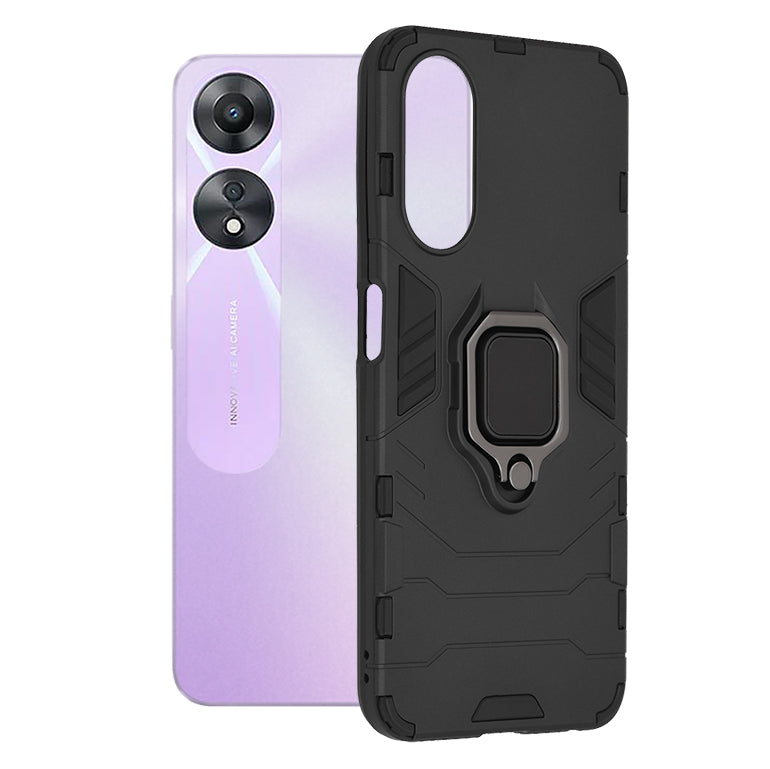 Custodia per Oppo A58 5G / A78 5G, Techsuit, Shield, Nera