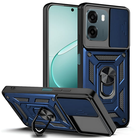 Custodia per Oppo A6 4G, Techsuit, CamShield, Blu