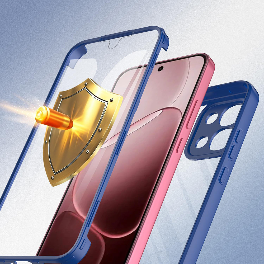 Custodia per Oppo A6 Pro 5G / A6 Pro 4G, Techsuit, ColorVerse 360, Blu