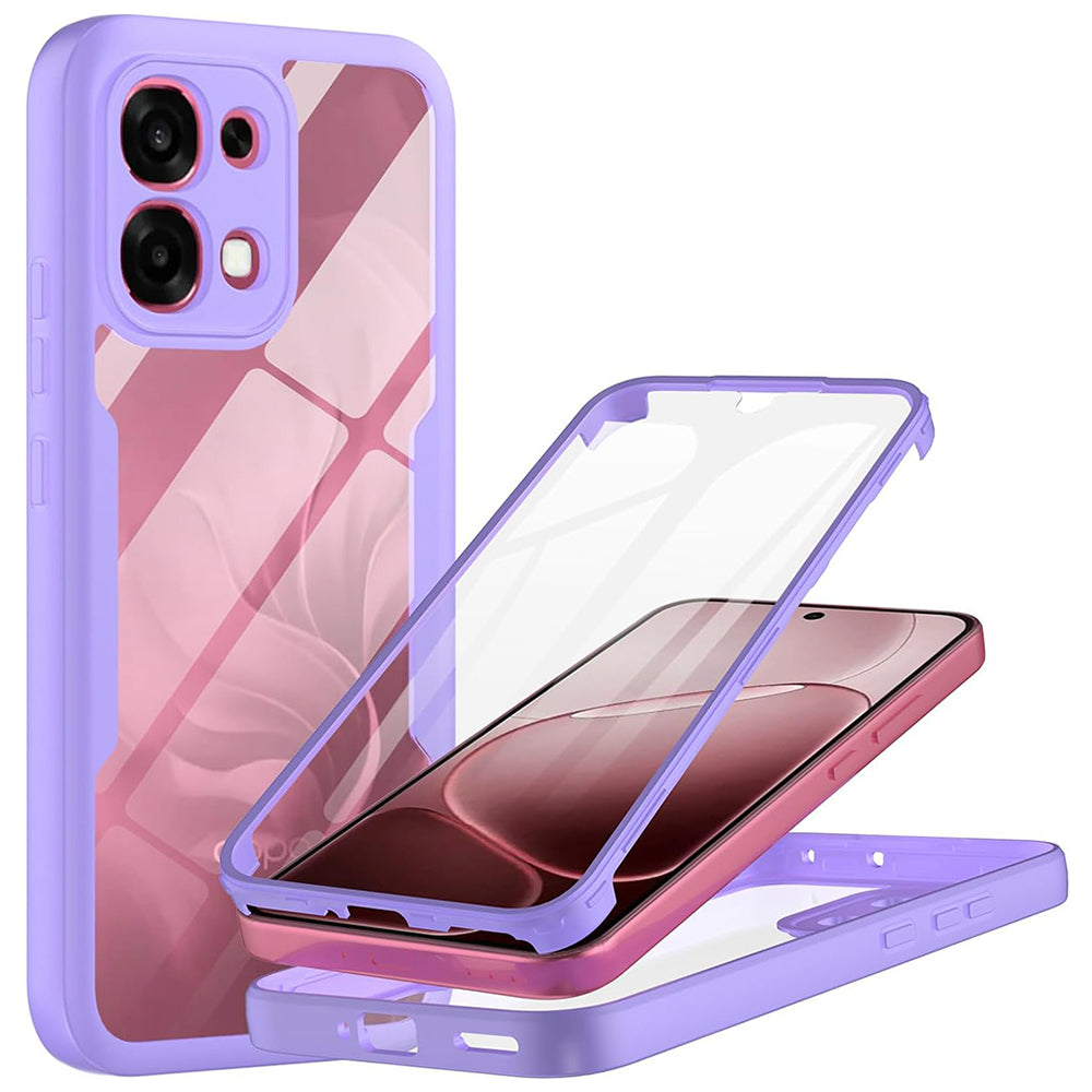 Custodia per Oppo A6 Pro 5G / A6 Pro 4G, Techsuit, ColorVerse 360, Viola