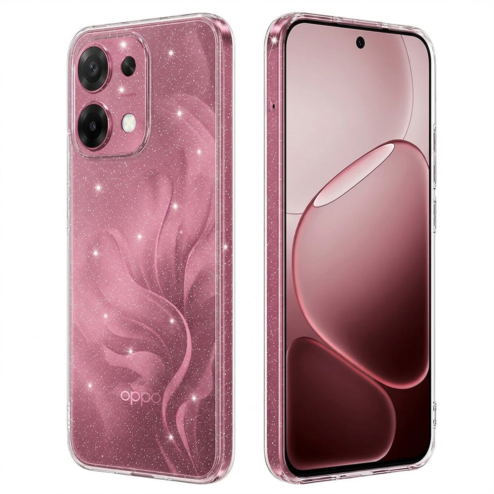 Custodia per Oppo A6 Pro 5G / A6 Pro 4G, Techsuit, SparkleSkin, Trasparente