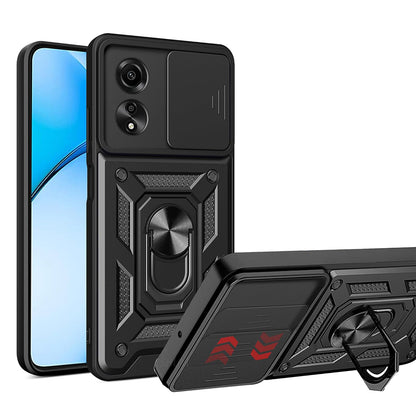 Custodia per Oppo A60, Techsuit, CamShield, Nera