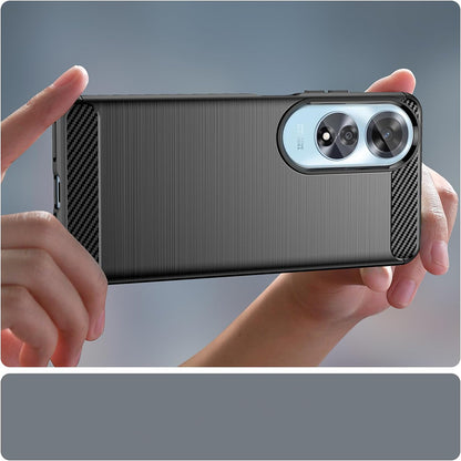 Custodia per Oppo A60, Techsuit, Carbonio, Nera