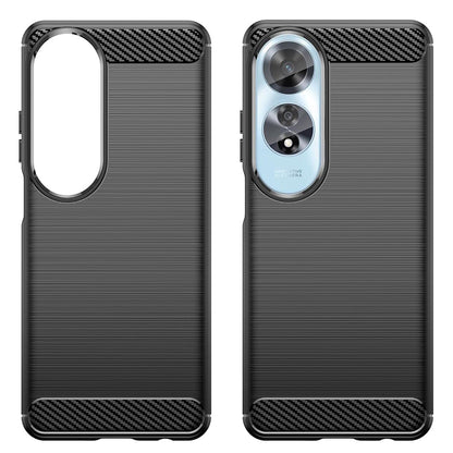 Custodia per Oppo A60, Techsuit, Carbonio, Nera