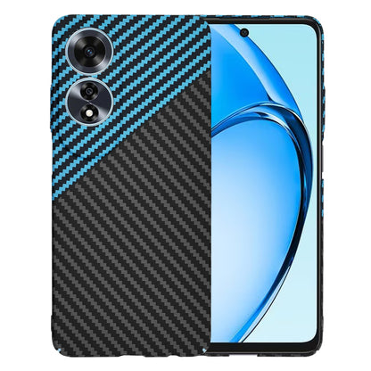 Hülle für Oppo A60, Techsuit, Carbonite FiberShell, Schwarz Blau