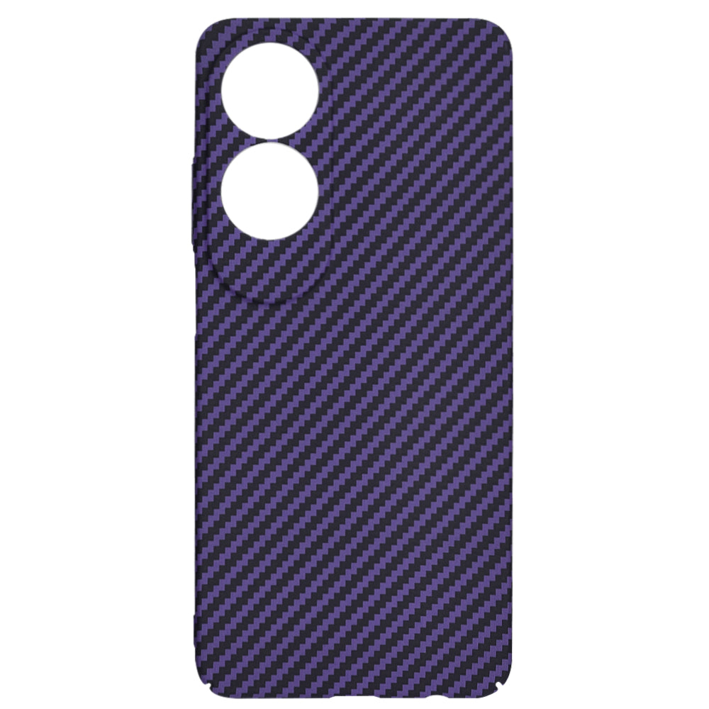Custodia per Oppo A60, Techsuit, Carbonite FiberShell, Viola