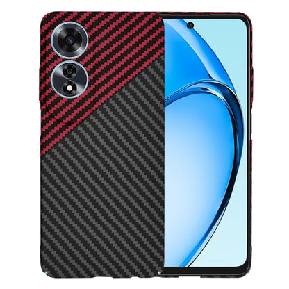 Coque pour Oppo A60, Techsuit, Carbonite FiberShell, Noir Rouge