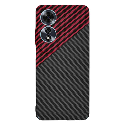 Coque pour Oppo A60, Techsuit, Carbonite FiberShell, Noir Rouge