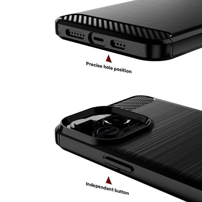 Custodia per Oppo A6k 4G / A6x 4G / A6x / A6 4G, Techsuit, Carbonio, Blu