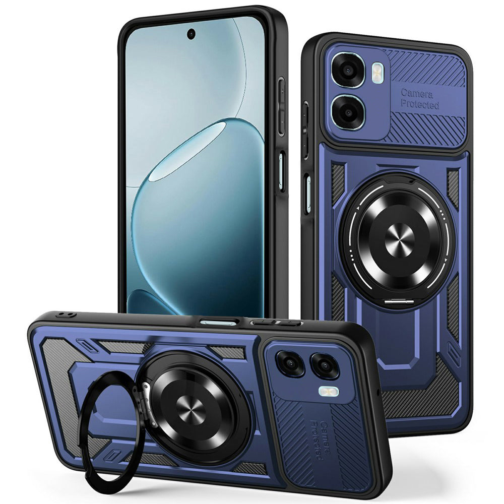 Hülle für Oppo A6k 4G / A6x 4G / A6x, Techsuit, RuggedCam, Blau