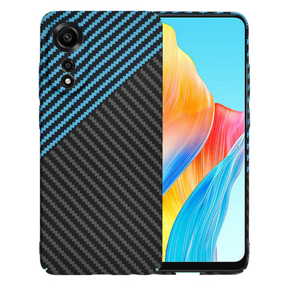 Custodia per Oppo A78 4G, Techsuit, Carbonite FiberShell, Nero Blu