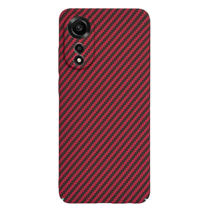 Custodia per Oppo A78 4G, Techsuit, Carbonite FiberShell, Rossa