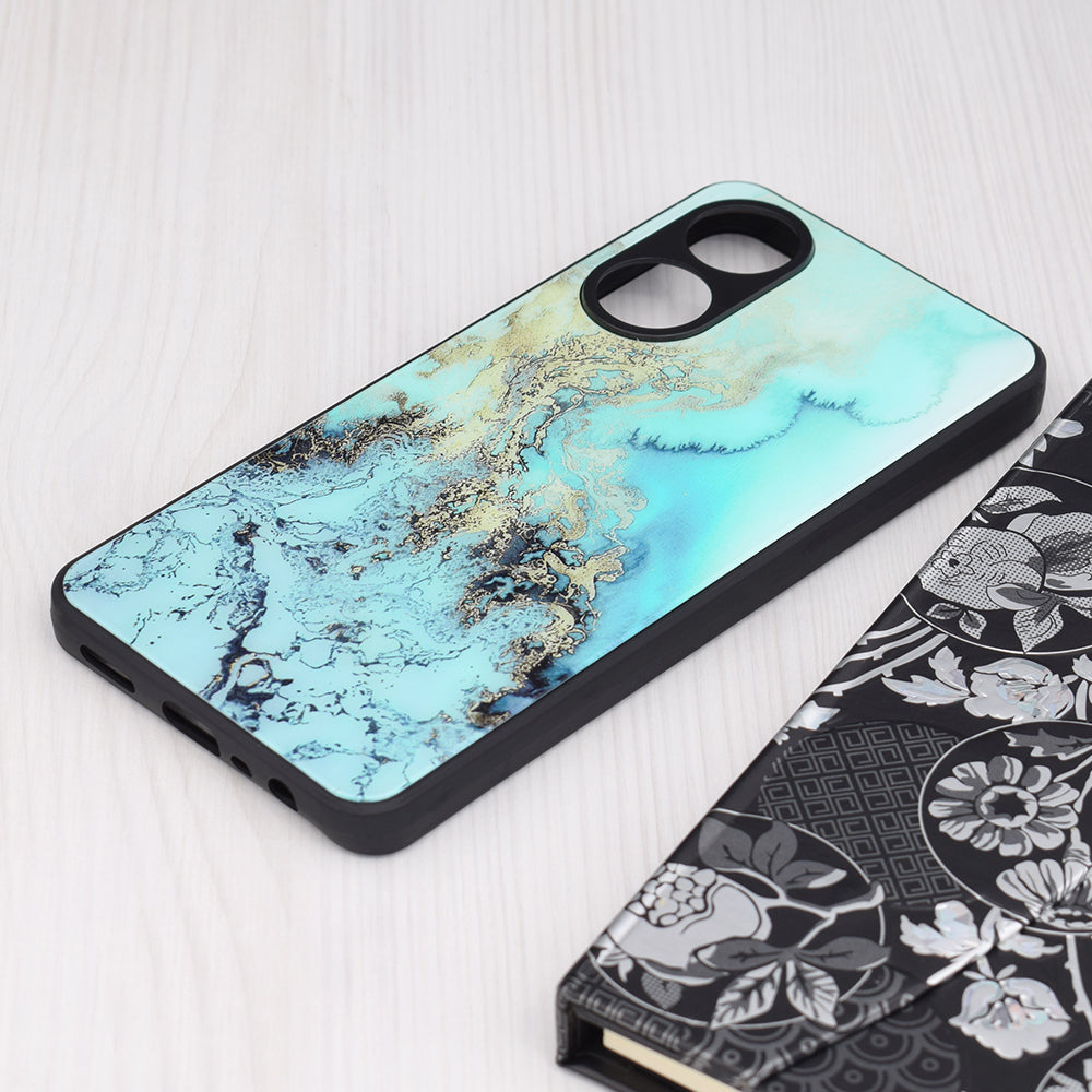 Coque pour Oppo A78 4G, Techsuit, Glaze, Bleu