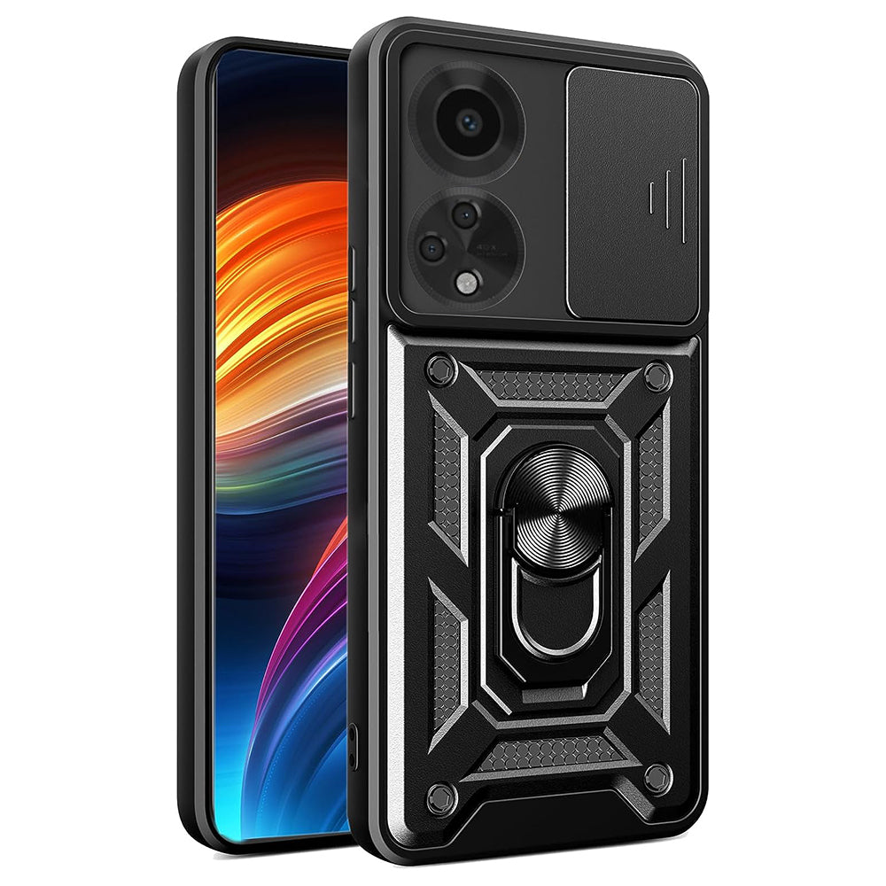 Hülle für Oppo A98, Techsuit, CamShield, Schwarz