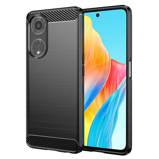 Coque pour Oppo A98, Techsuit, Carbone, Noire