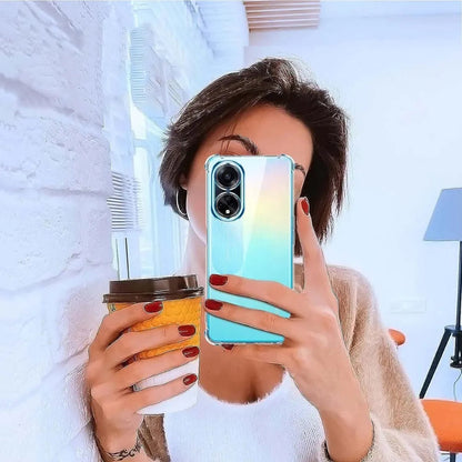 Custodia per Oppo A98, Techsuit, Shockproof Clear, Trasparente