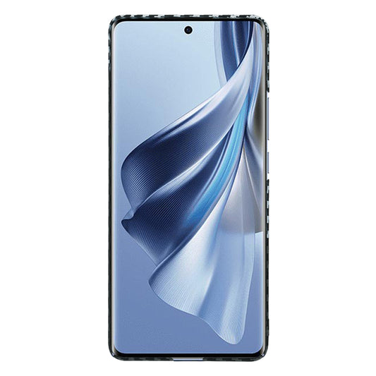 Coque pour Oppo Reno10 / Reno10 Pro, Techsuit, Carbonite FiberShell, Noir Gris