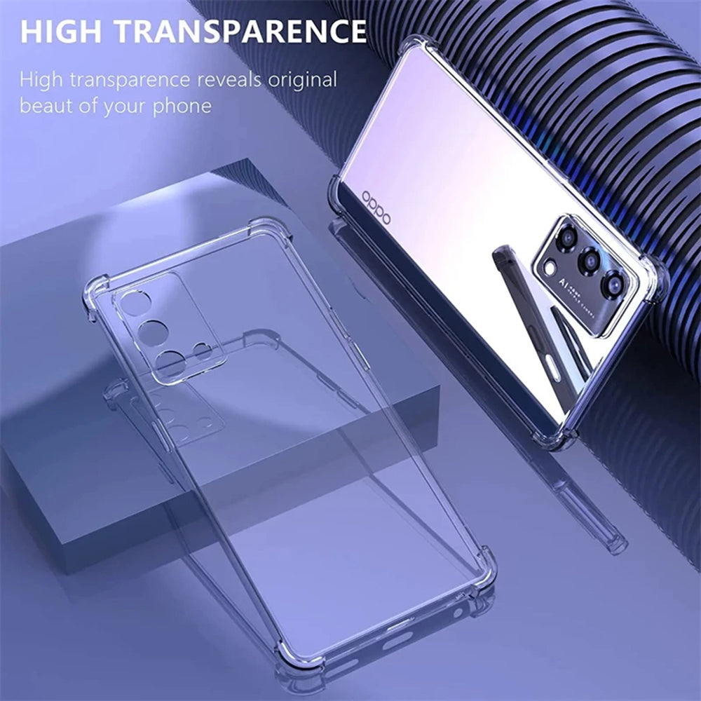 Custodia per Oppo Reno10 / Reno10 Pro, Techsuit, Shockproof Clear, Trasparente