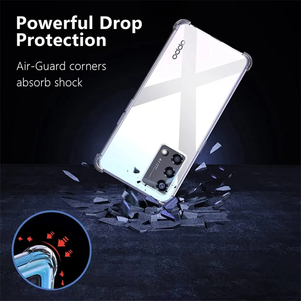 Custodia per Oppo Reno10 / Reno10 Pro, Techsuit, Shockproof Clear, Trasparente