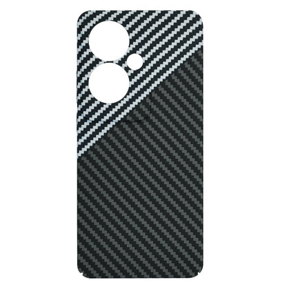 Custodia per Oppo Reno11 F, Techsuit, Carbonite FiberShell, Nero Grigio