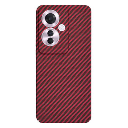 Coque pour Oppo Reno11 F, Techsuit, Carbonite FiberShell, Rouge