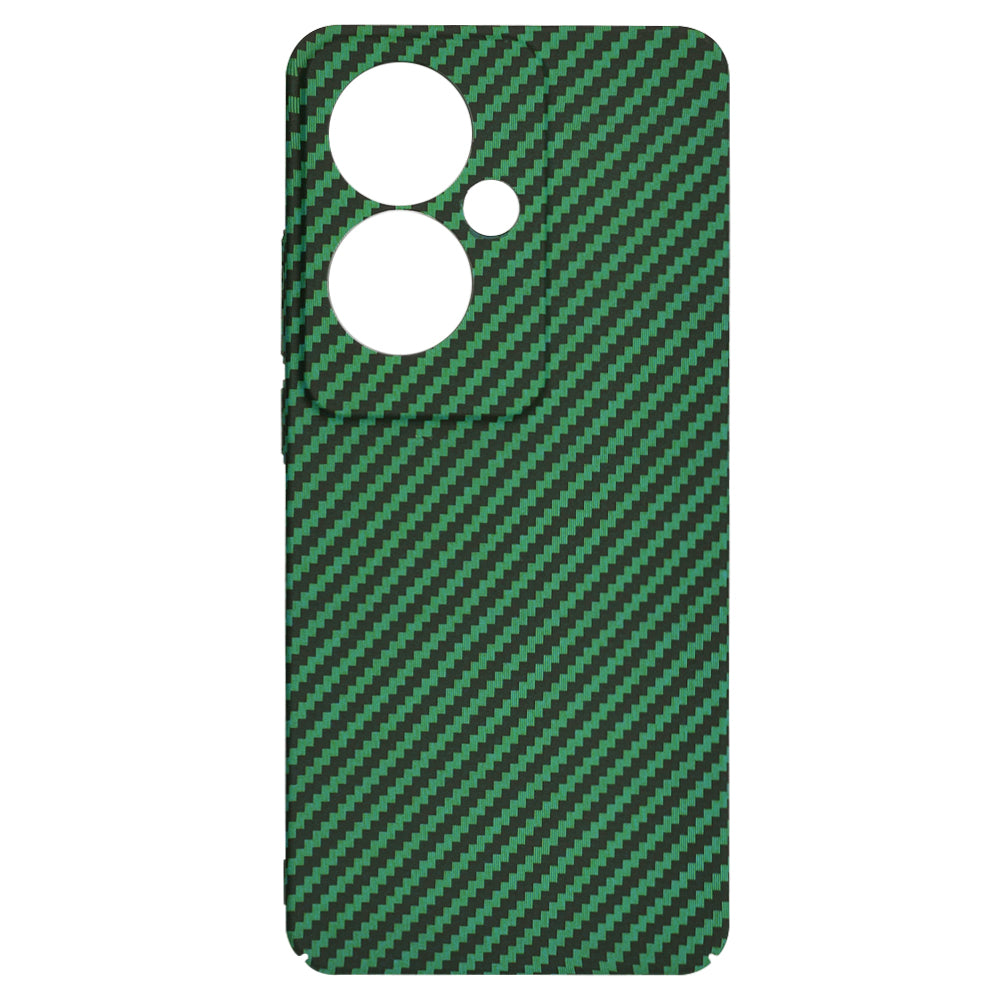 Custodia per Oppo Reno11 F, Techsuit, Carbonite FiberShell, Verde