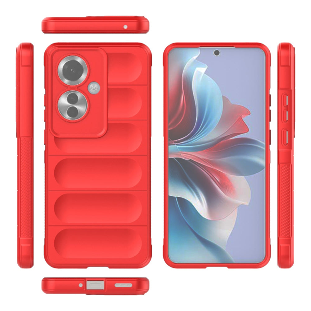 Coque pour Oppo Reno11 F, Techsuit, Magic Shield, Rouge