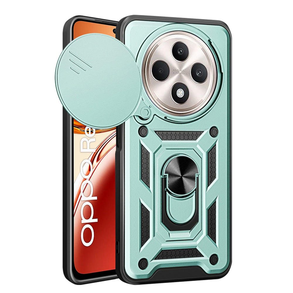 Coque pour Oppo Reno12 FS 5G / Reno12 FS 4G / Reno12 F 4G / Reno12 F, Techsuit, CamShield, Vert