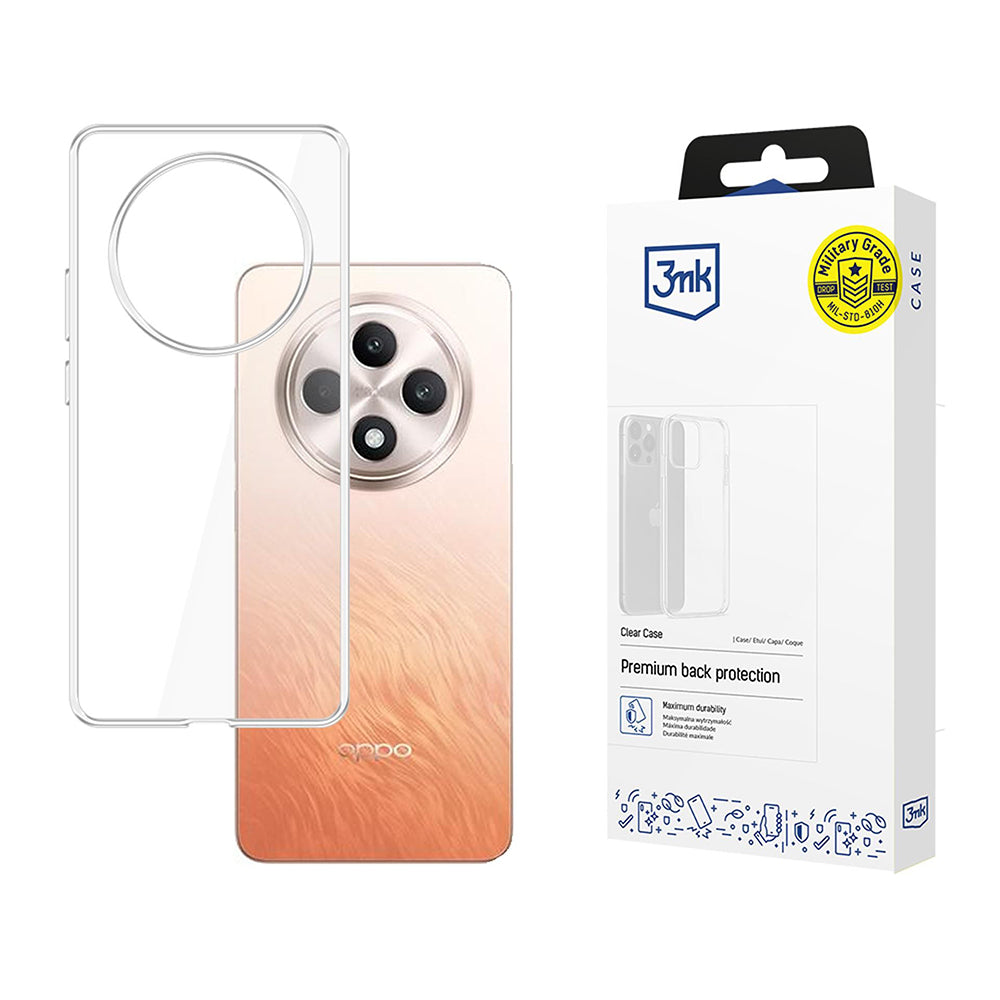 Coque pour Oppo Reno12 FS 5G / Reno12 FS 4G / Reno12 F 4G / Reno12 F, 3MK, Claire, Transparente