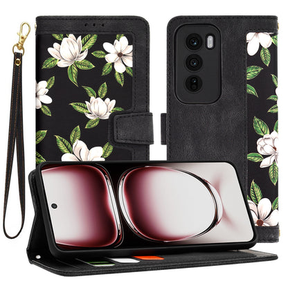 Hülle für Oppo Reno12 Pro, Techsuit, FlipCraft, Schwarz