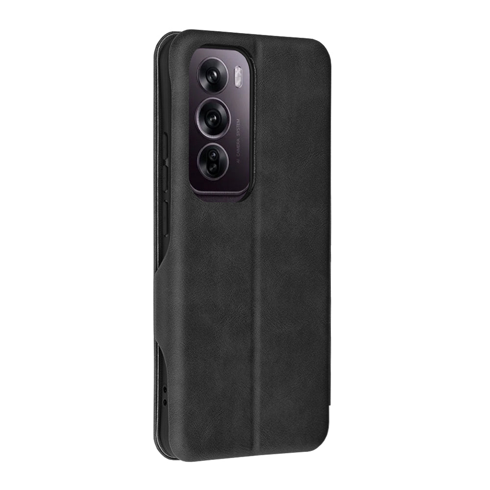 Hülle für Oppo Reno12 Pro, Techsuit, Safe Wallet Plus, Schwarz