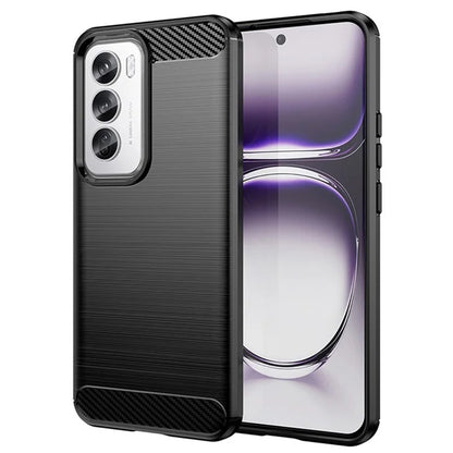 Hülle für Oppo Reno12, Techsuit, Carbon, Schwarz