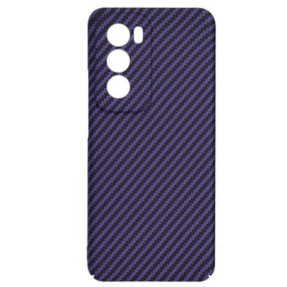 Custodia per Oppo Reno12, Techsuit, Carbonite FiberShell, Viola