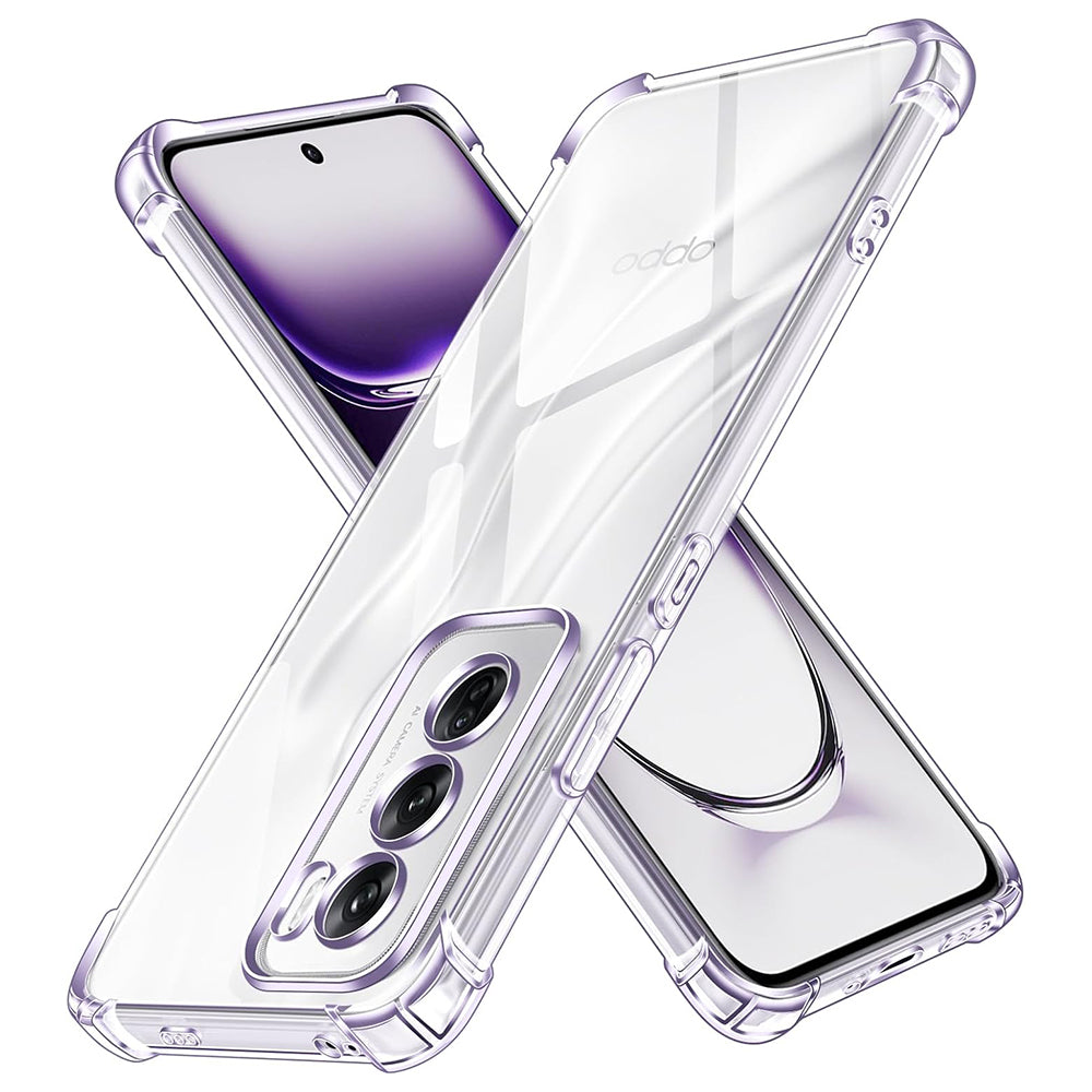 Case for Oppo Reno12, Techsuit, Shockproof Clear, Transparent