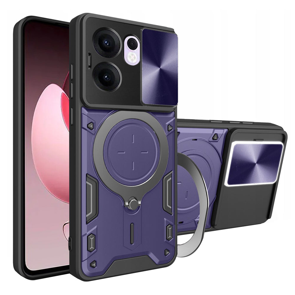 Custodia per Oppo Reno13 FS 5G / Reno13 F 4G / Reno13 F, Techsuit, CamGuard Pro, Viola