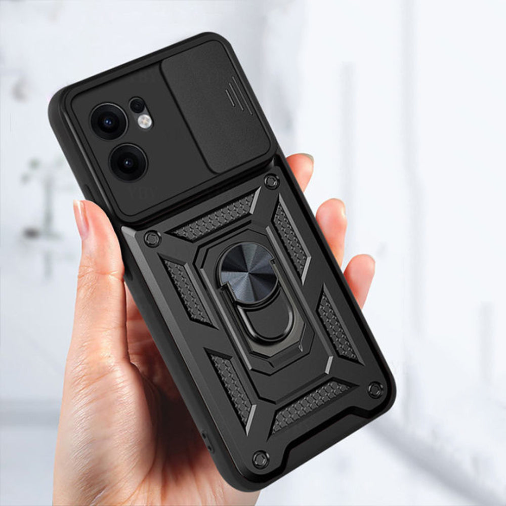 Custodia per Oppo Reno13 FS 5G / Reno13 F 4G / Reno13 F, Techsuit, CamShield, Nera