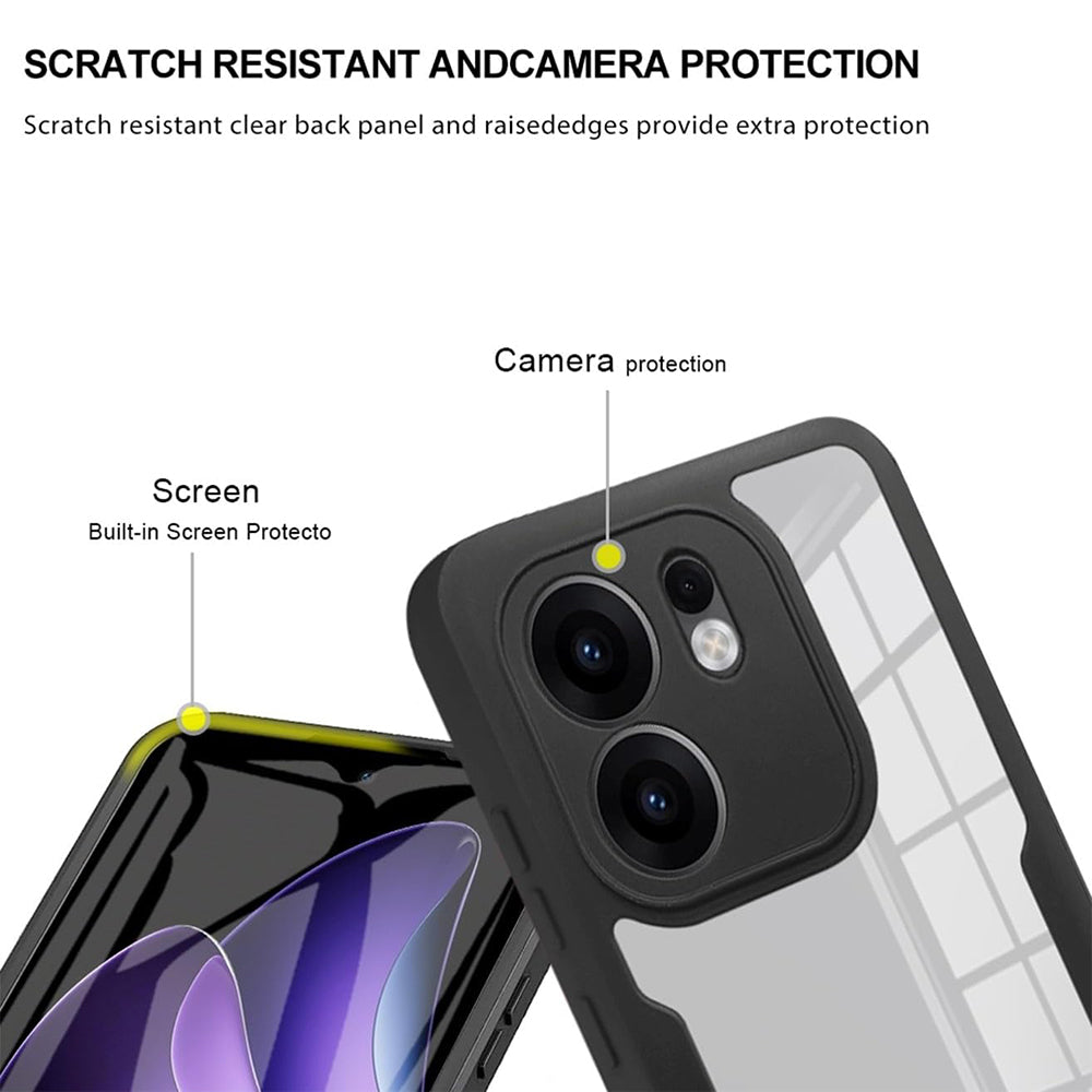 Custodia per Oppo Reno13 FS 5G / Reno13 F 4G / Reno13 F, Techsuit, ColorVerse 360, Viola