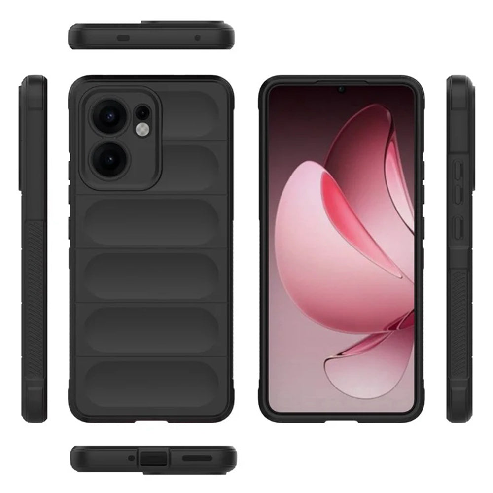 Custodia per Oppo Reno13 FS 5G / Reno13 F 4G / Reno13 F, Techsuit, Magic Shield, Nera