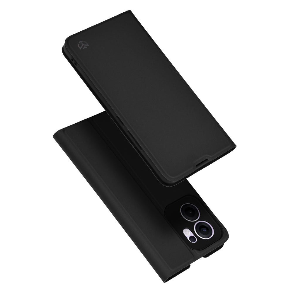 Hülle für Oppo Reno13 FS 5G / Reno13 F 4G / Reno13 F, Techsuit, Magskin Book, Schwarz