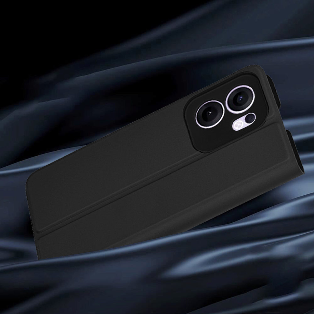 Hülle für Oppo Reno13 FS 5G / Reno13 F 4G / Reno13 F, Techsuit, Magskin Book, Schwarz